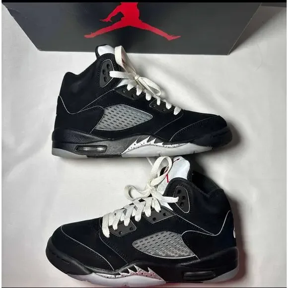 Size 5 - Nike Air Jordan 5 Retro OG GS Black Metallic Reimagined Men's Shoes